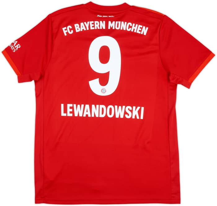 2019-20 Bayern Munich Home Shirt Lewandowski #9 - 9/10 - (L)