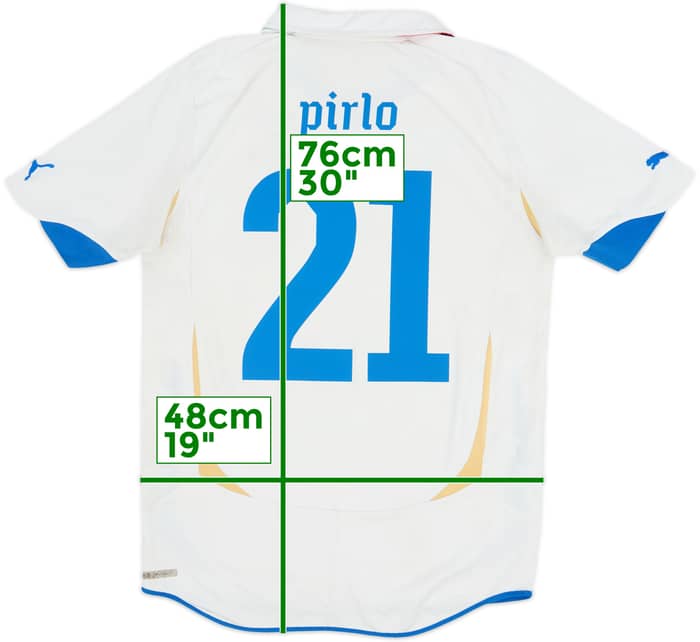 2010-12 Italy Away Shirt Pirlo #21 - 5/10 - (M)