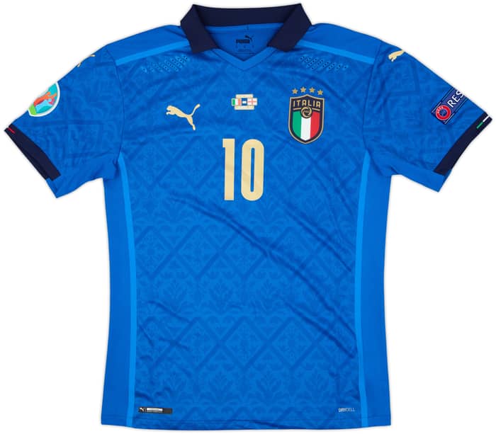 2020-21 Italy 'Euro Final' Authentic Home Shirt Insigne #10 (M)