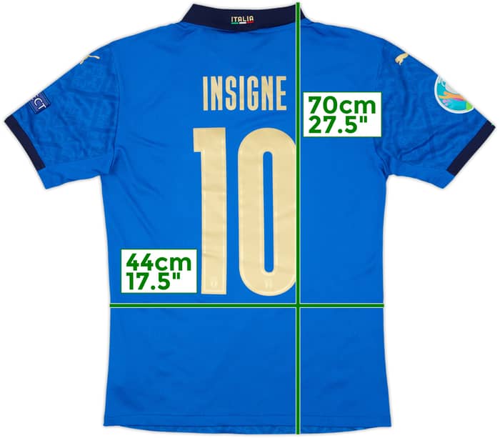 2020-21 Italy 'Euro Final' Authentic Home Shirt Insigne #10 (M)
