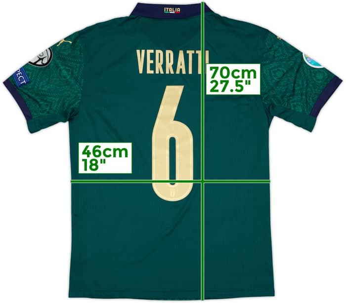 2019-20 Italy 'vs Greece' Authentic Third Shirt Verratti #6 (M)