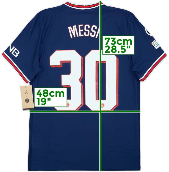 2021-22 Paris Saint-Germain Authentic Home Shirt Messi #30 (M)