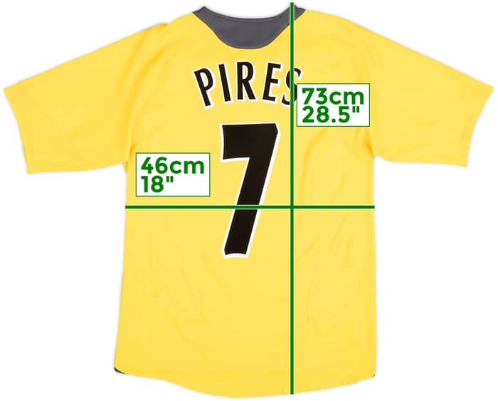 2005-06 Arsenal Camiseta de visitante Pires #7 - 7/10 - (S)