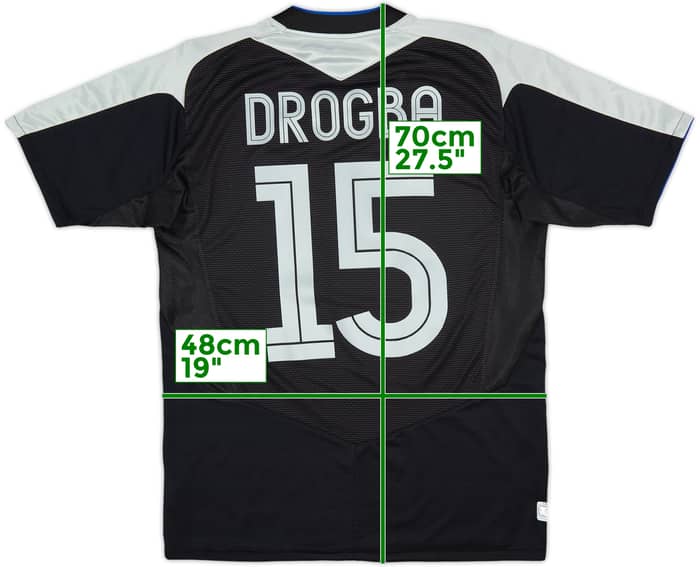 Camiseta de visitante del Chelsea 2004-05 Drogba #15 - 9/10 - (S)