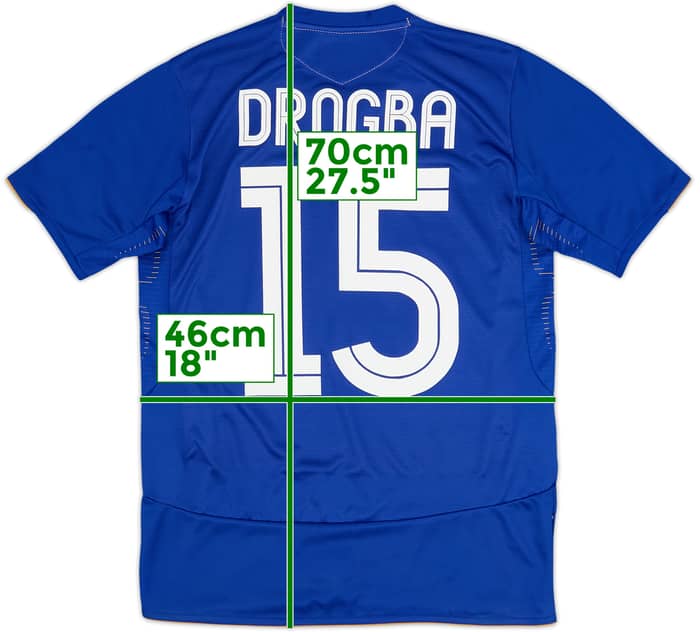 2005-06 Chelsea Centenary Camiseta Local Drogba #15 - 9/10 - (XL.Boys)