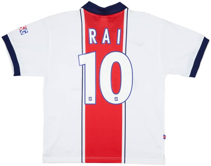 1997-98 Paris Saint-Germain Away Shirt Rai #10 - 8/10 - (M)
