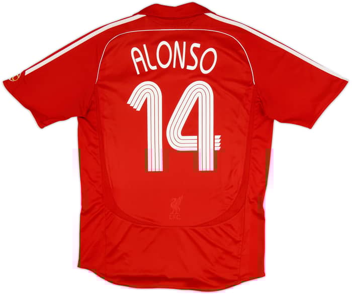2006-08 Liverpool Home Shirt Alonso #14 - 7/10 - (L)