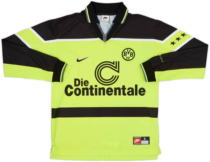 1997-98 Borussia Dortmund Home L/S Shirt - 8/10 - (S)