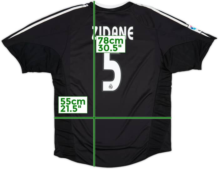 2004-05 Real Madrid Away Shirt Zidane #5 - 7/10 - (L)