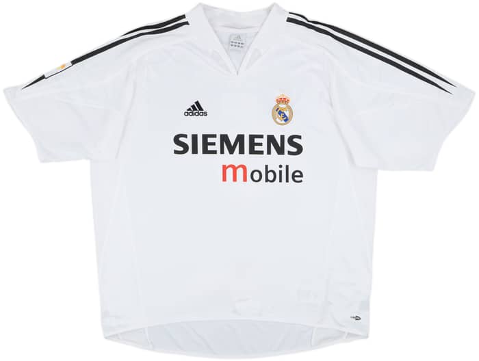 2004-05 Real Madrid Home Shirt Zidane #5 - 9/10 - (XL)