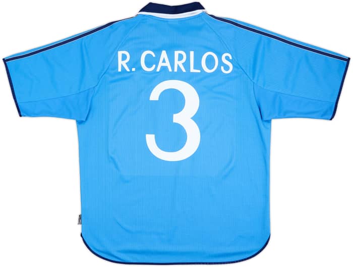 Camiseta de la tercera equipación del Real Madrid 1999-00 R.Carlos #3 - 8/10 - (XL)