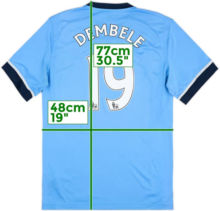 2015-16 Tottenham Away Shirt Dembele #19 - 7/10 - (M)