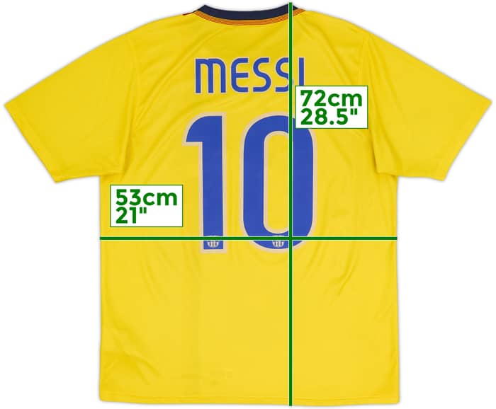 2008-10 Barcelona Basic Away Shirt Messi #10 - 8/10 - (M)