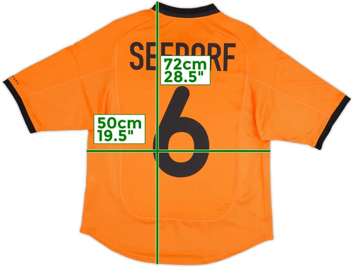 2000-02 Netherlands Home Shirt Seedorf #6 - 10/10 - (S)