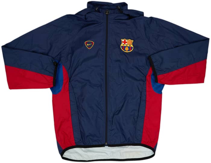 Chaqueta impermeable con capucha Nike del Barcelona 2000-01 - 8/10 - (S)