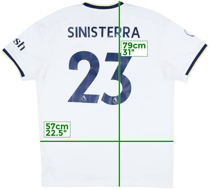 Camiseta de local del Leeds United 2022-23 Sinisterra #23 - 8/10 - (XL)