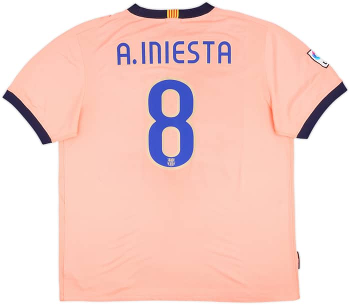 2009-10 Barcelona Away Shirt A.Iniesta #8 - 7/10 - (XXL)