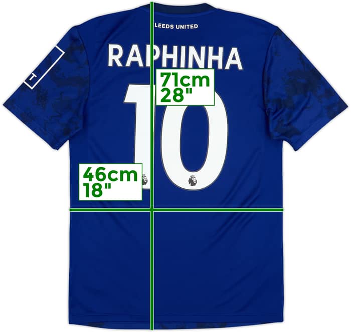 Camiseta de visitante del Leeds United 2021-22 Raphinha #10 - 8/10 - (S)
