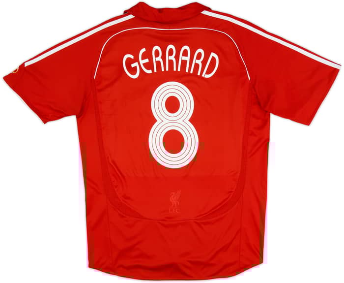 2006-08 Liverpool Home Shirt Gerrard #8 - 7/10 - (L)
