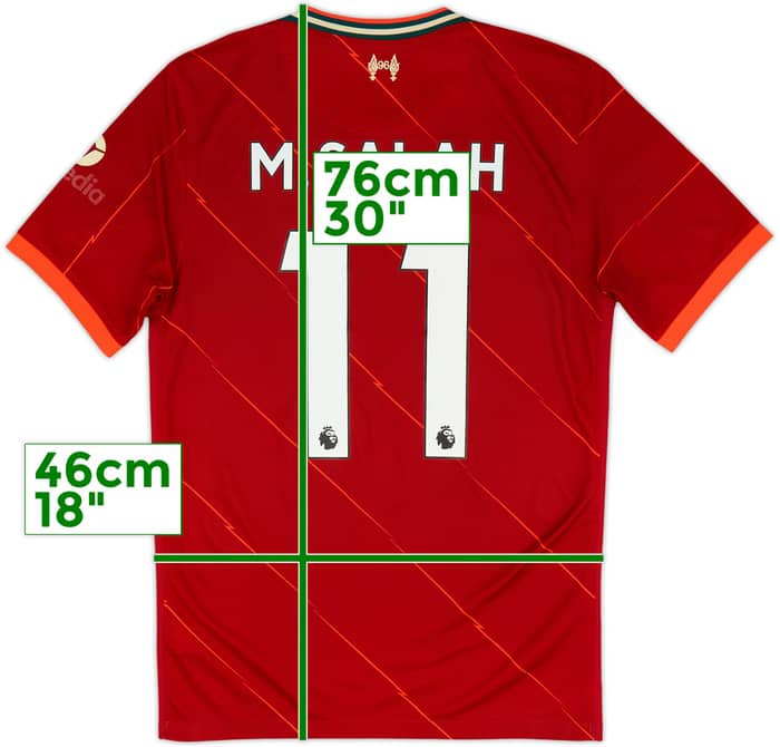 2021-22 Liverpool Home Shirt M. Salah #11 - 5/10 - (S)