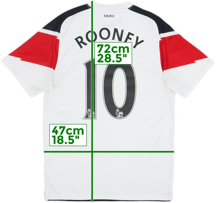 2010-12 Manchester United Away Shirt Rooney #10 - 6/10 - (S)