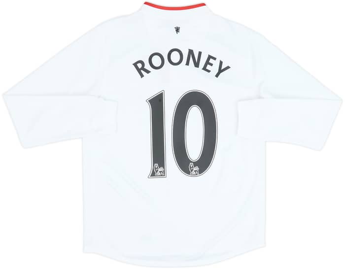 2012-14 Manchester United Away L/S Shirt Rooney #10 - 8/10 - (XL.Boys)