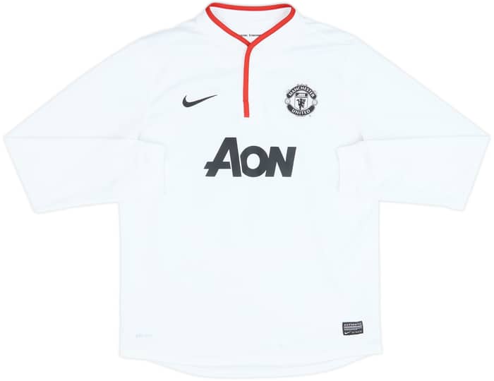 2012-14 Manchester United Away L/S Shirt Rooney #10 - 8/10 - (XL.Boys)
