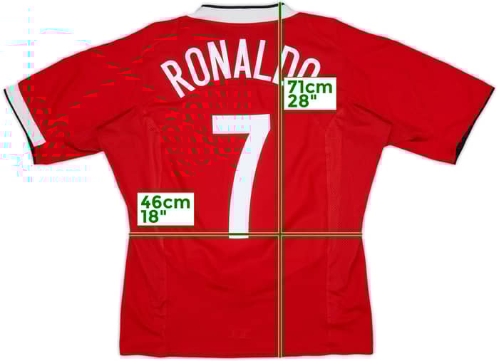2004-06 Manchester United Home Shirt Ronaldo #7 - 6/10 - (L)