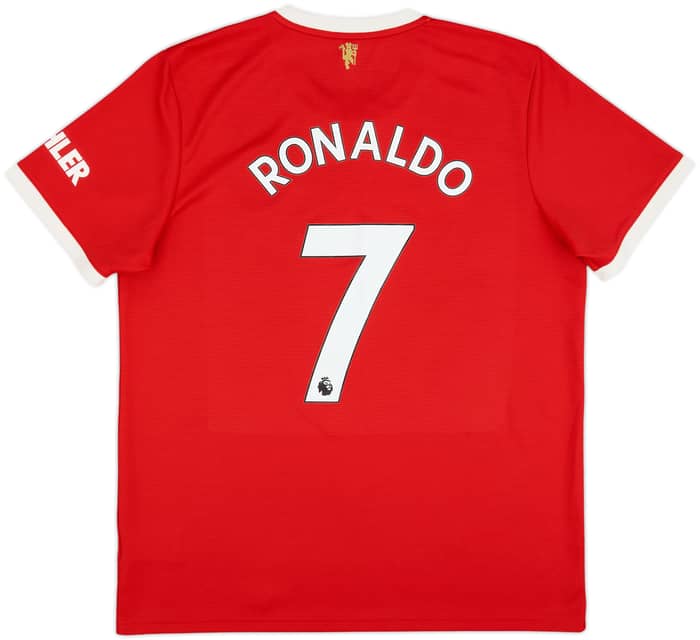 2021-22 Manchester United Home Shirt Ronaldo #7 - 8/10 - (XL)