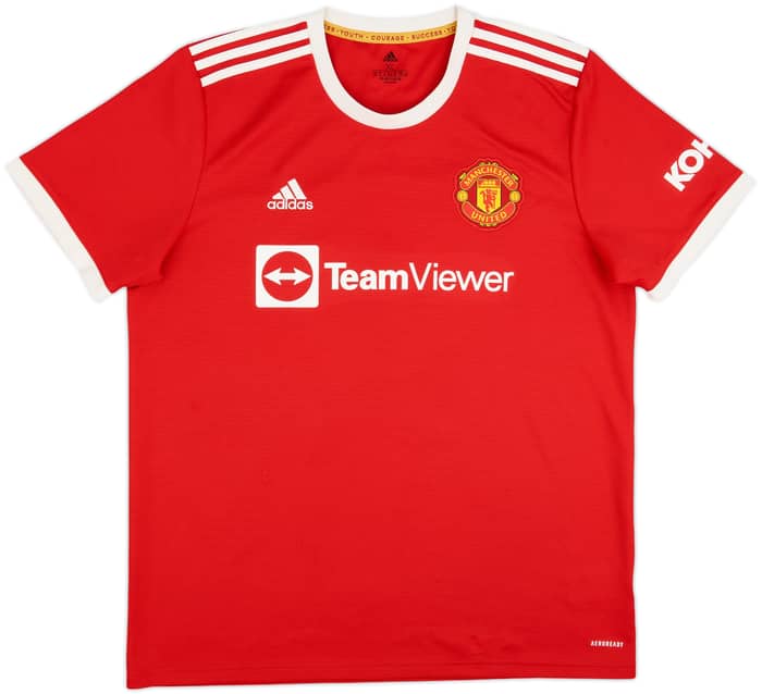 2021-22 Manchester United Home Shirt Ronaldo #7 - 8/10 - (XL)