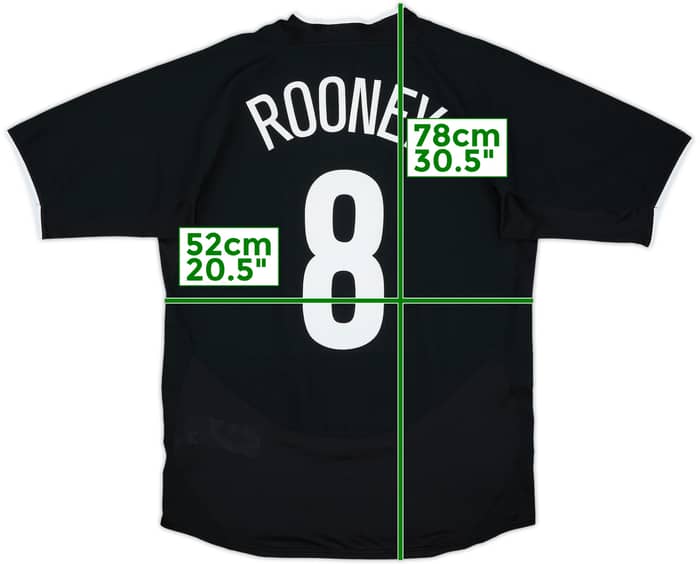 2003-05 Manchester United Away Shirt Rooney #8 - 8/10 - (M)