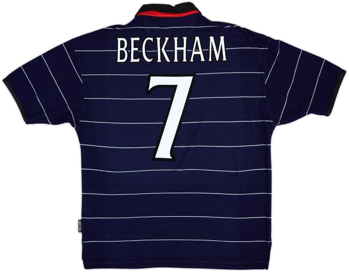 1999-00 Manchester United Away Shirt Beckham #7 - 9/10 - (M)