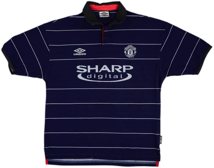 1999-00 Manchester United Away Shirt Beckham #7 - 9/10 - (M)