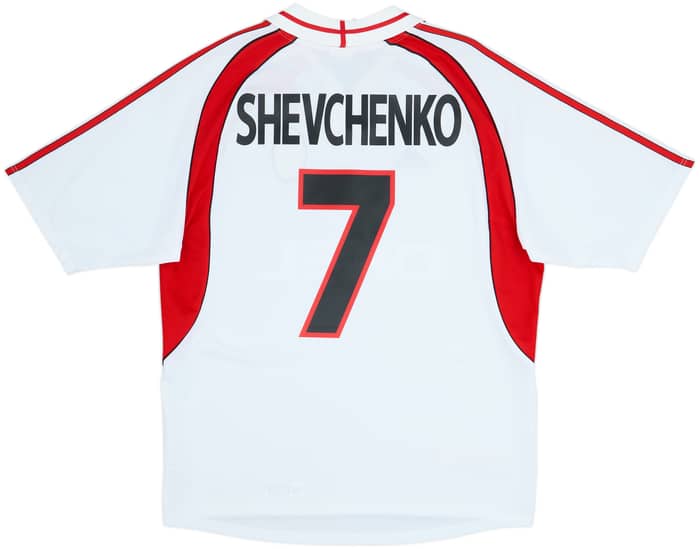 2000-02 AC Milan Camiseta Visitante Shevchenko #7 - 8/10 - (L)