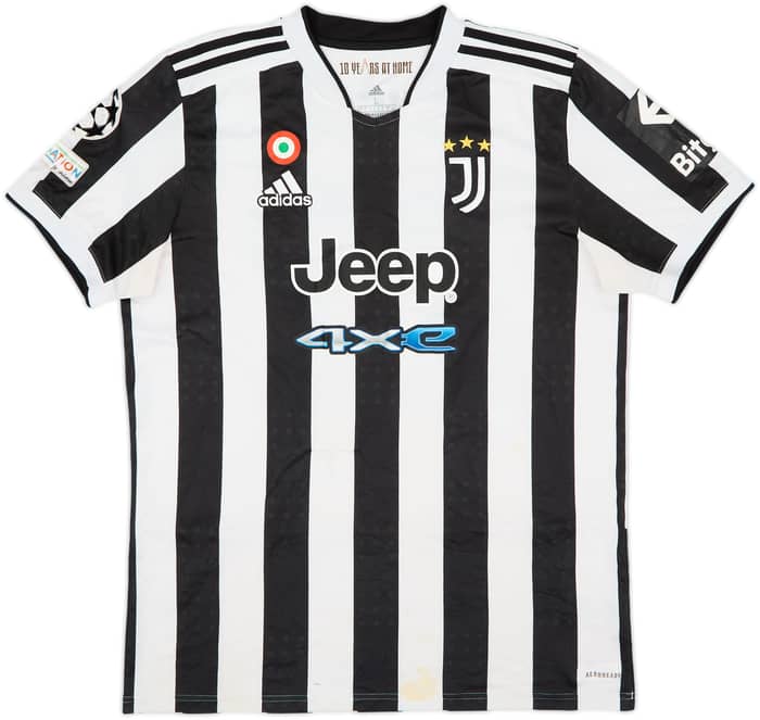 2021-22 Juventus Home Shirt Chiesa #22 - 5/10 - (L)
