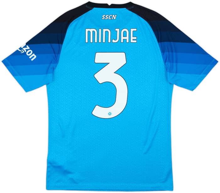 2022-23 Napoli Authentic Home Shirt Min Jae #3 - 10/10 - (L)