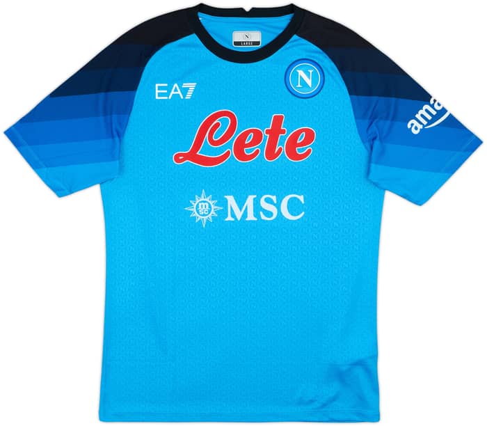 2022-23 Napoli Authentic Home Shirt Min Jae #3 - 10/10 - (L)