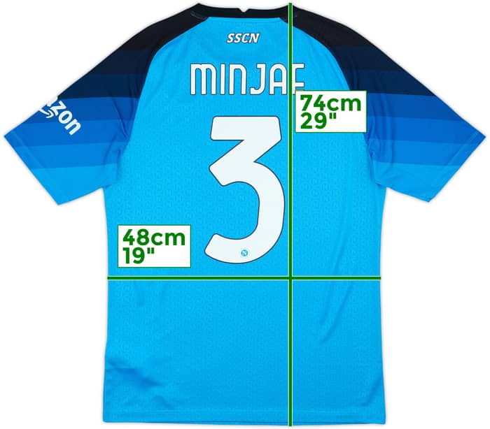 2022-23 Napoli Authentic Home Shirt Min Jae #3 - 10/10 - (L)