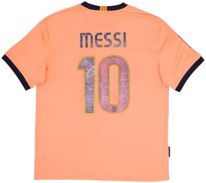 Camiseta de visitante del Barcelona 2009-10 Messi #10 - 4/10 - (L)