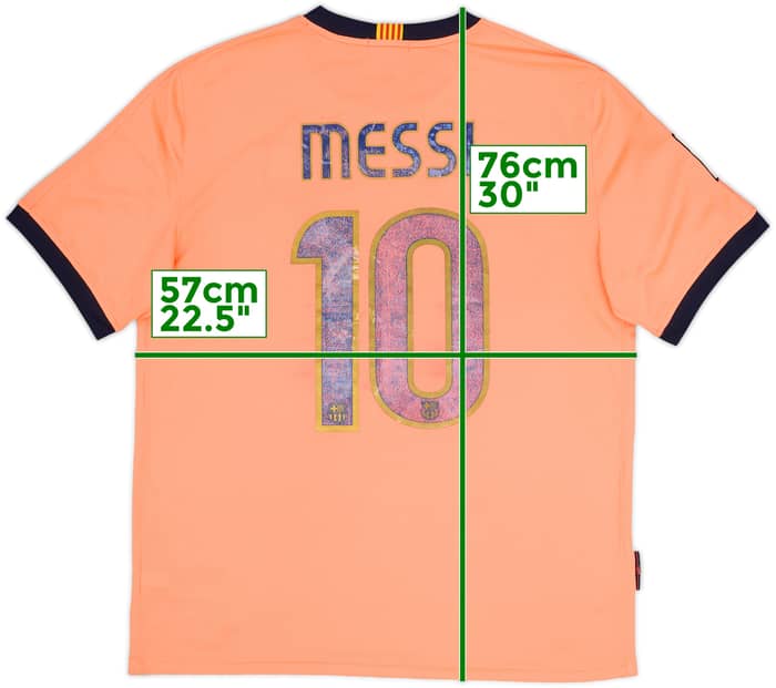 Camiseta de visitante del Barcelona 2009-10 Messi #10 - 4/10 - (L)