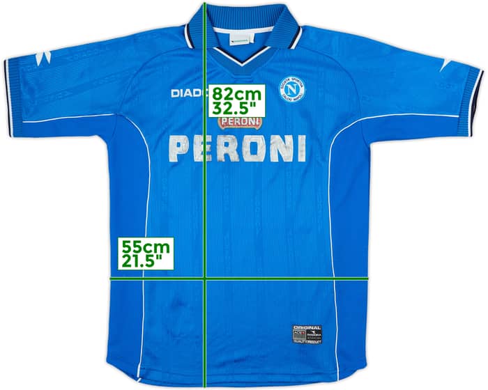 2000-01 Napoli Home Shirt - 6/10 - (L)