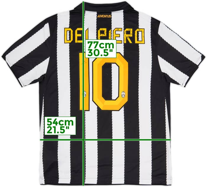 2011-12 Juventus Home Shirt Del Piero #10 - 4/10 - (L)