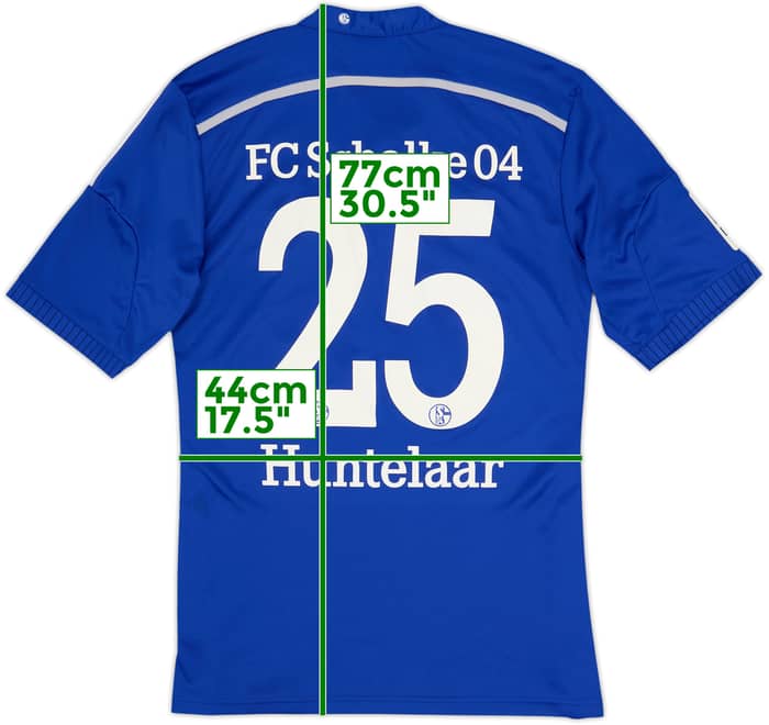 2014-16 Schalke Home Shirt Huntelaar #25 - 5/10 - (M)
