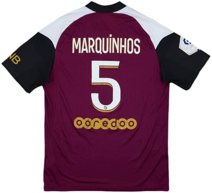 2020-21 Paris Saint-Germain Third Shirt Marquinhos #5 - 6/10 - (M)