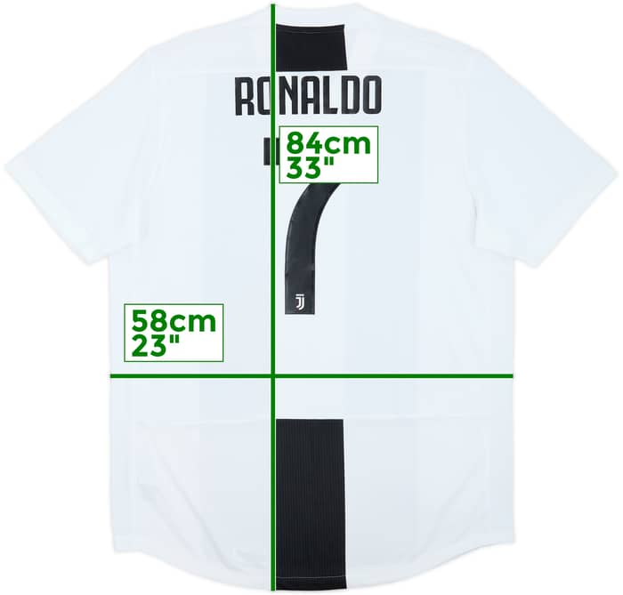 2018-19 Juventus Authentic Home Shirt Ronaldo #7 - 8/10 - (XL)