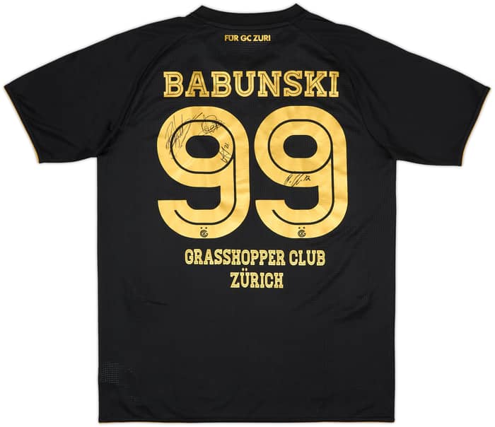 Camiseta de visitante firmada del Grasshoppers 2023-24 Babunski #99 - 10/10 - (M)