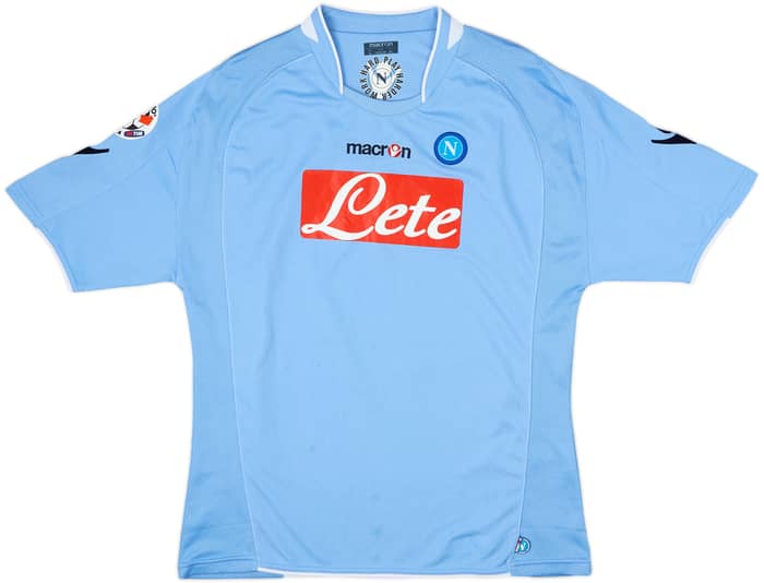 2009-10 Napoli Home Shirt Lavezzi #7 - 5/10 - (S)