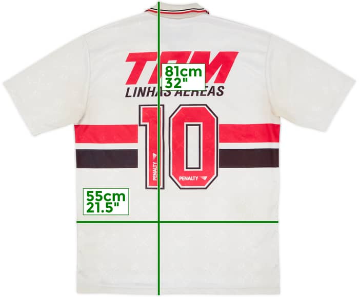 1993 Sao Paulo Home Shirt #10 - 6/10 - (XL)