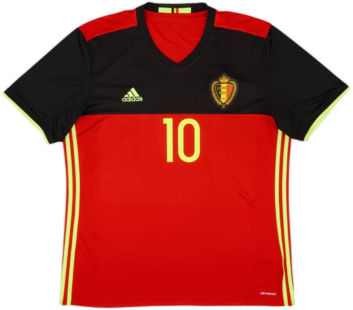 2016-17 Belgium Home Shirt E. Hazard #10 - 8/10 - (L)