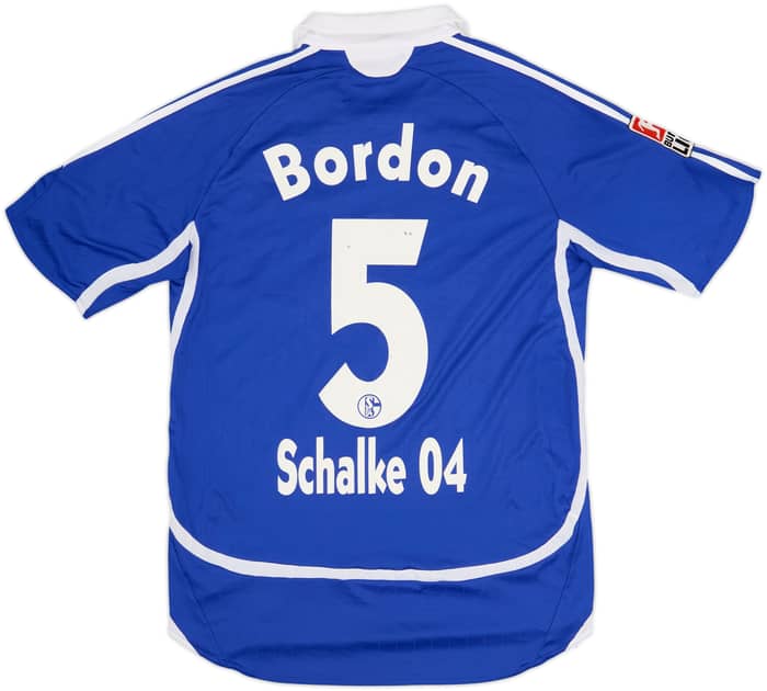Camiseta de local del Schalke 2006-07 Bordon #5 - 7/10 - (M)